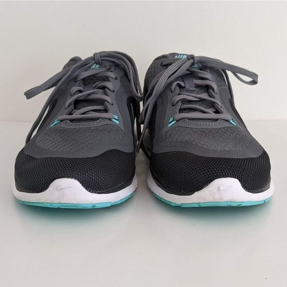 Nike Flex Trainer 6 Gray and Turquoise Running Shoes Women's 8 - Picture 5 of 9